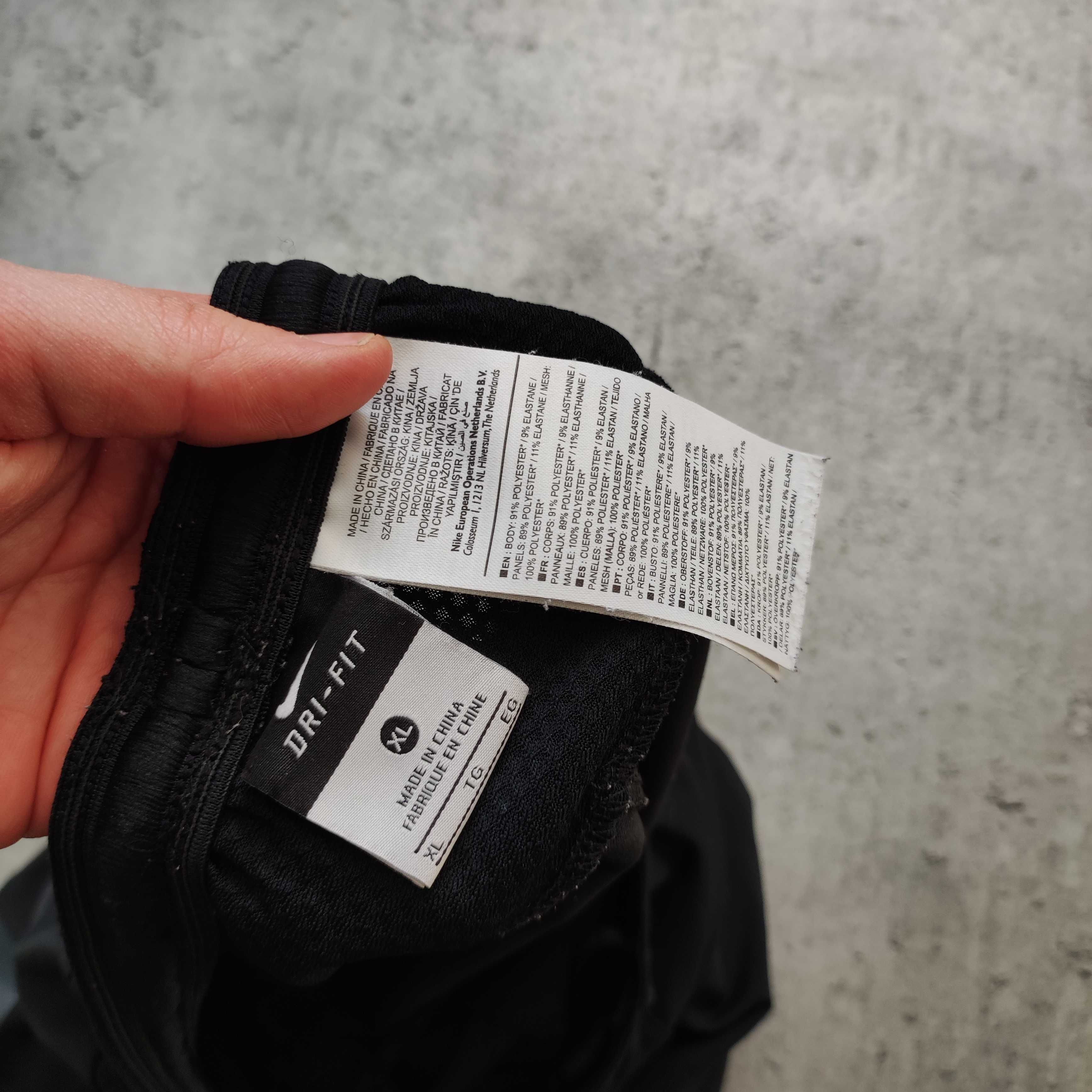 MĘSKIE Dresy Sportowe Czarne Dri-Fit Siłownia GYM Active Nike Joggery