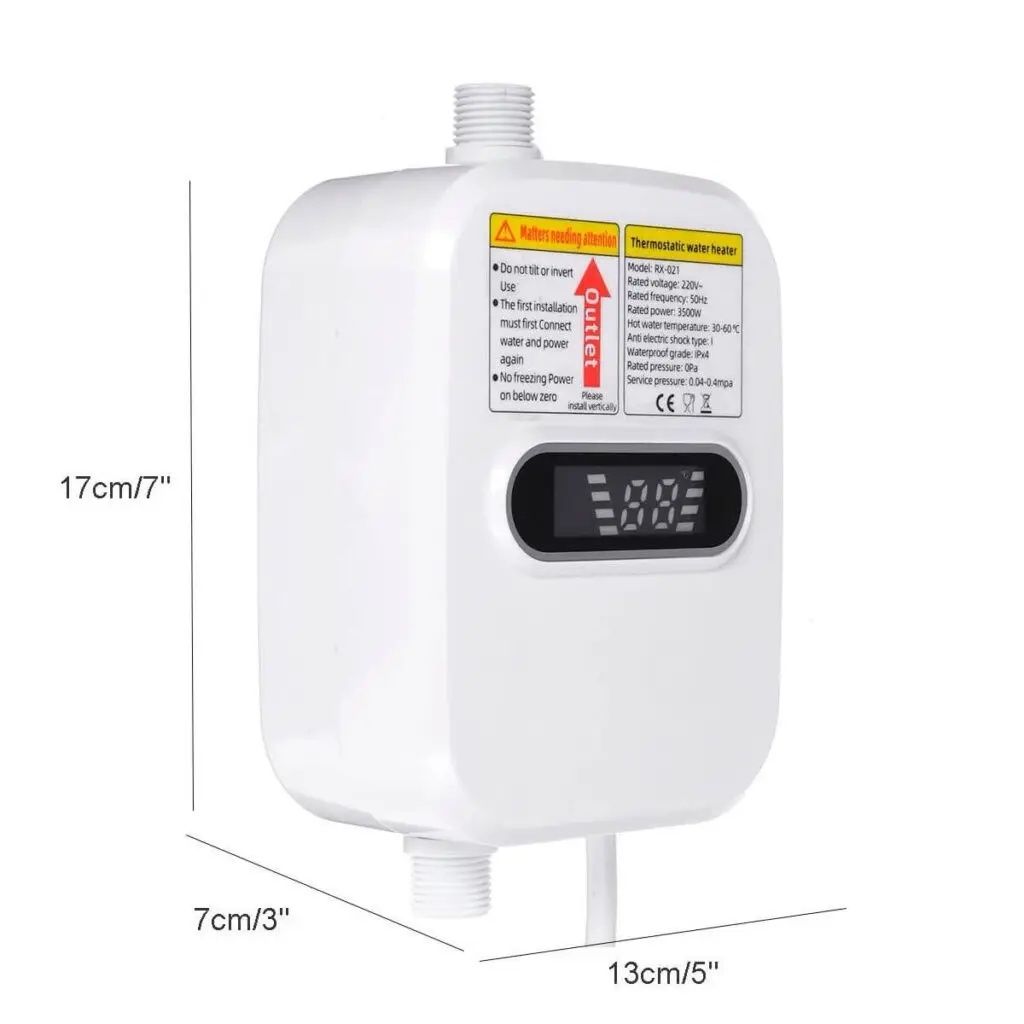 Проточный термостатический водонагреватель RX-021 Delimano 3 секунды н