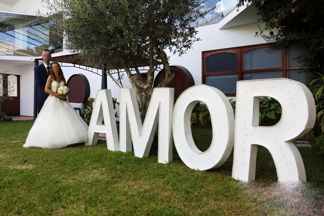 Aluguer Letras iluminadas XXL