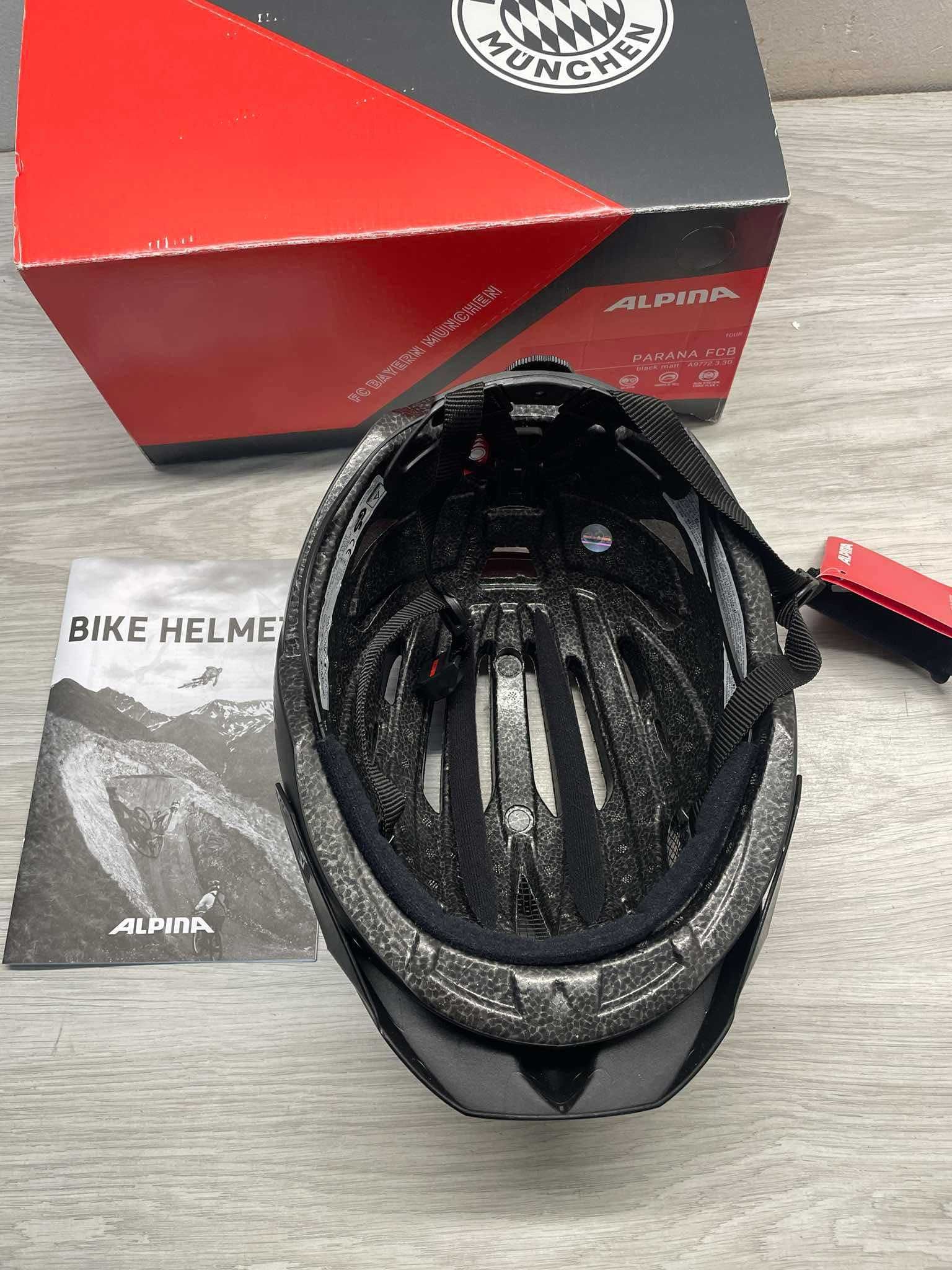 Kask rowerowy Alpina Parana Black Matt FC Bayern M 55-59cm