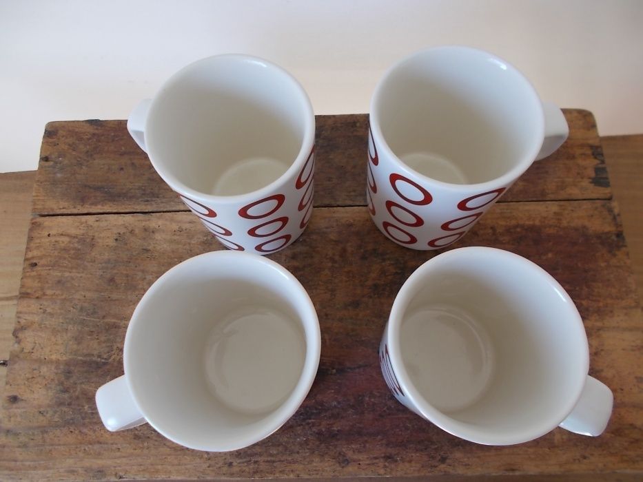 Conj. 4 Canecas Mug Café Chá Nova Retro SAGAFORM alternativa ao Ikea