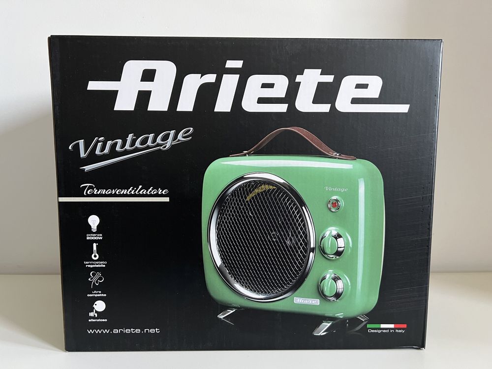 Ariette Retro Termowentylator przenośny 2000 W z funkcją grzania