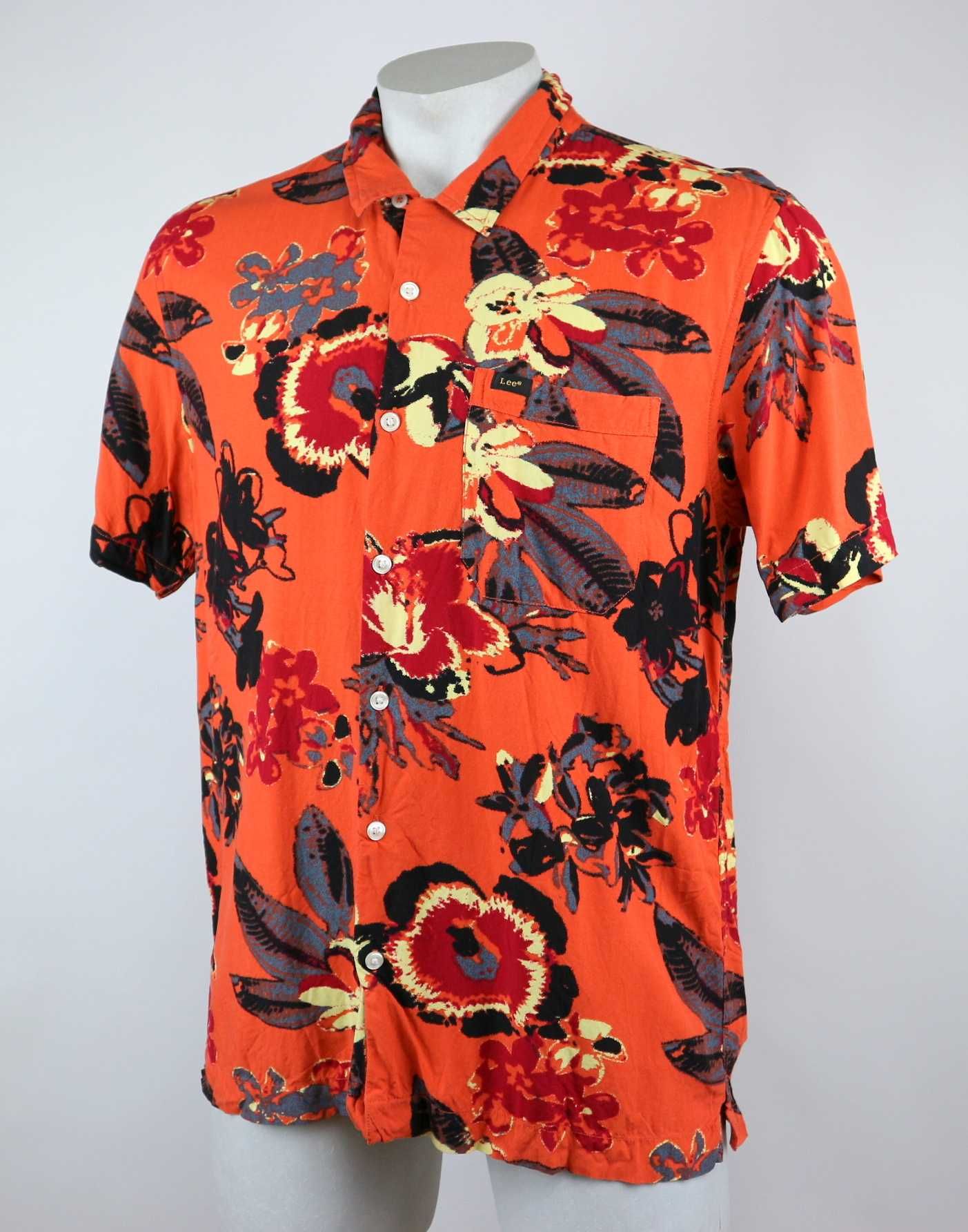Lee hawajska koszula z krótkim rękawem 100% wiskoza L
