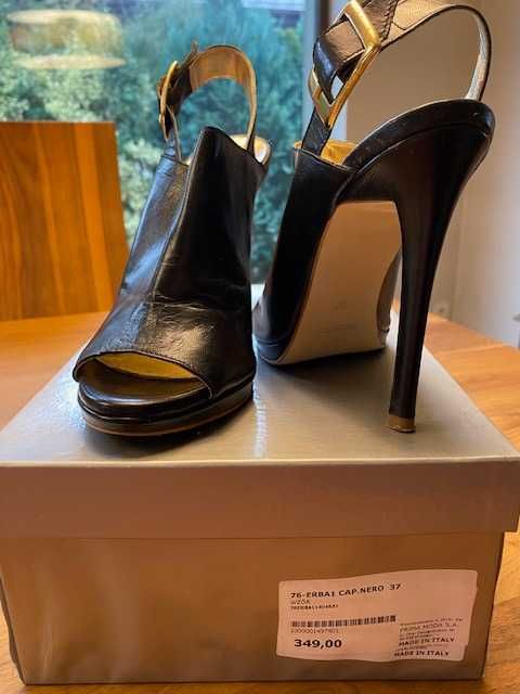 Buty czarne eleganckie skórzane Aldo