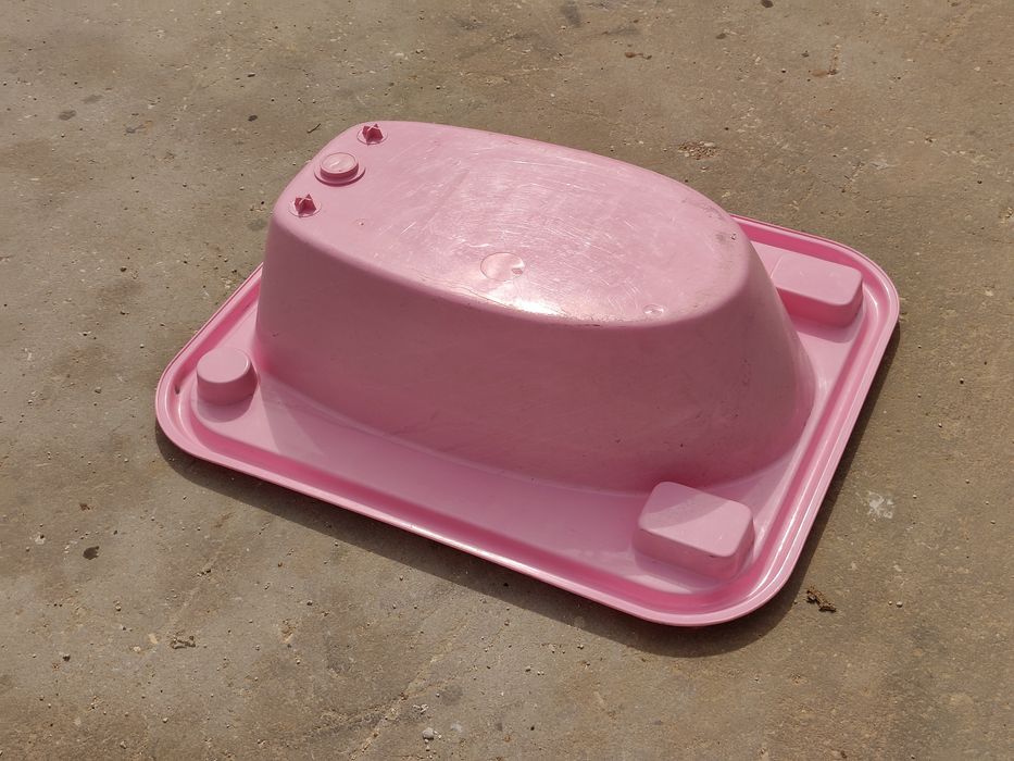 Banheira de bebê - cor de rosa