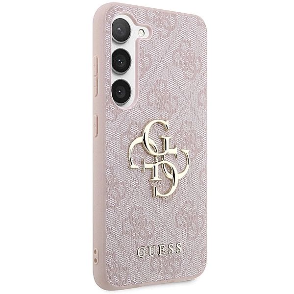 Etui Guess 4G Big Metal Logo na Samsung Galaxy A35 - różowe