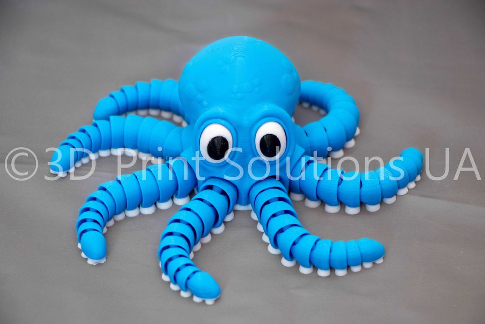 Рухливий 3D-друкований восьминіг