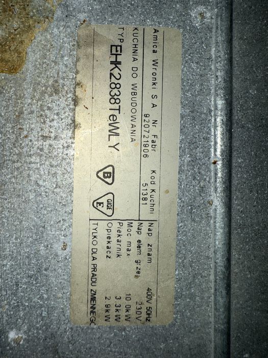 Piekarnik Amica do zabudowy