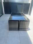 Mesa e cadeiras de exterior