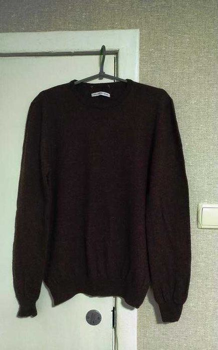 Свитер из шерсти мериноса баклажанового цвета от marks & spencer