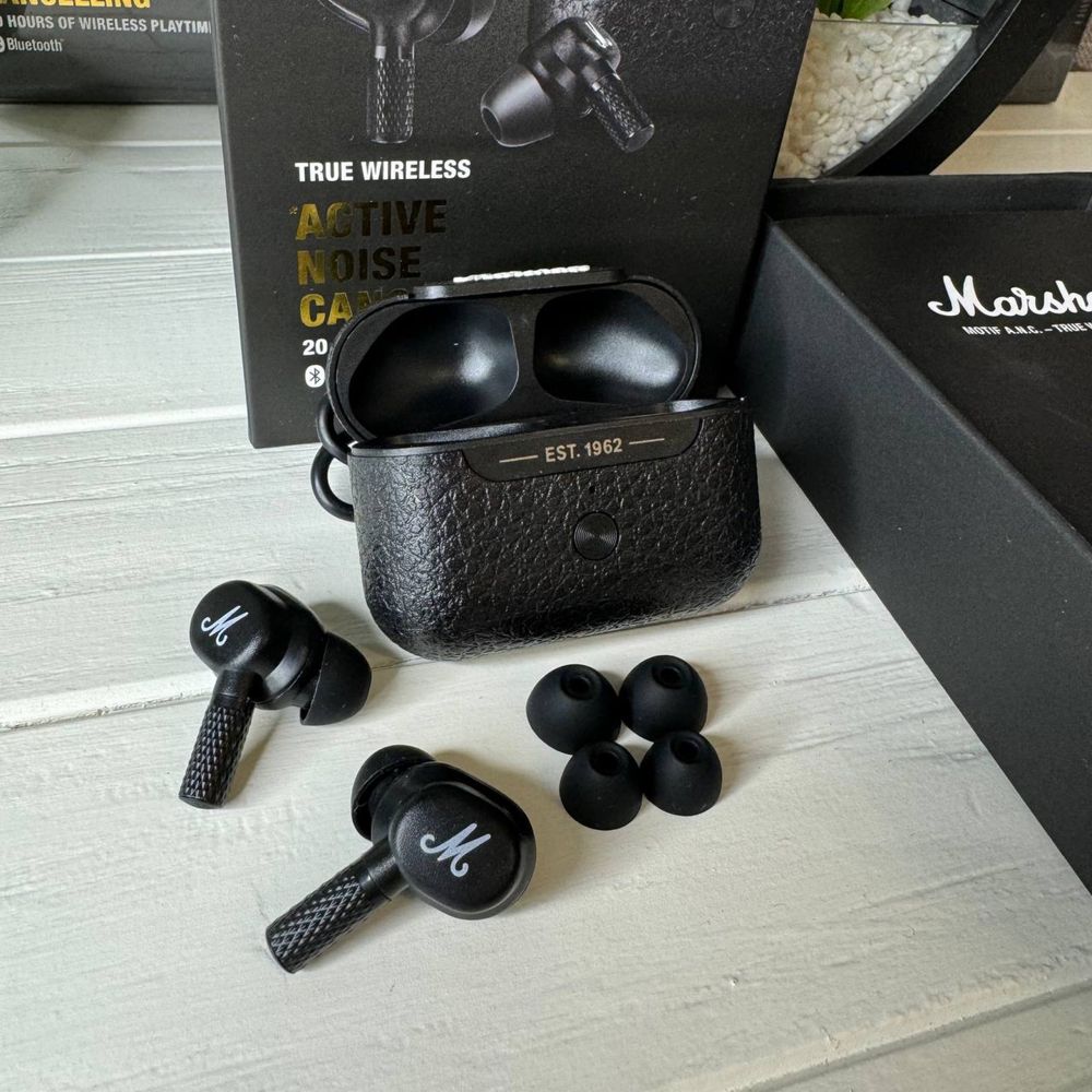 Навушники Marshall Motif  бездротові Преміум версія, мотіф чорні