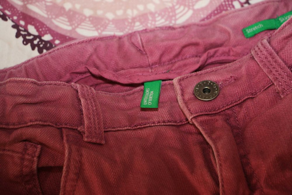 Calças Ganga Rosa United Colors of Benetton