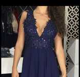 Vestido Azul de Cerimónia
