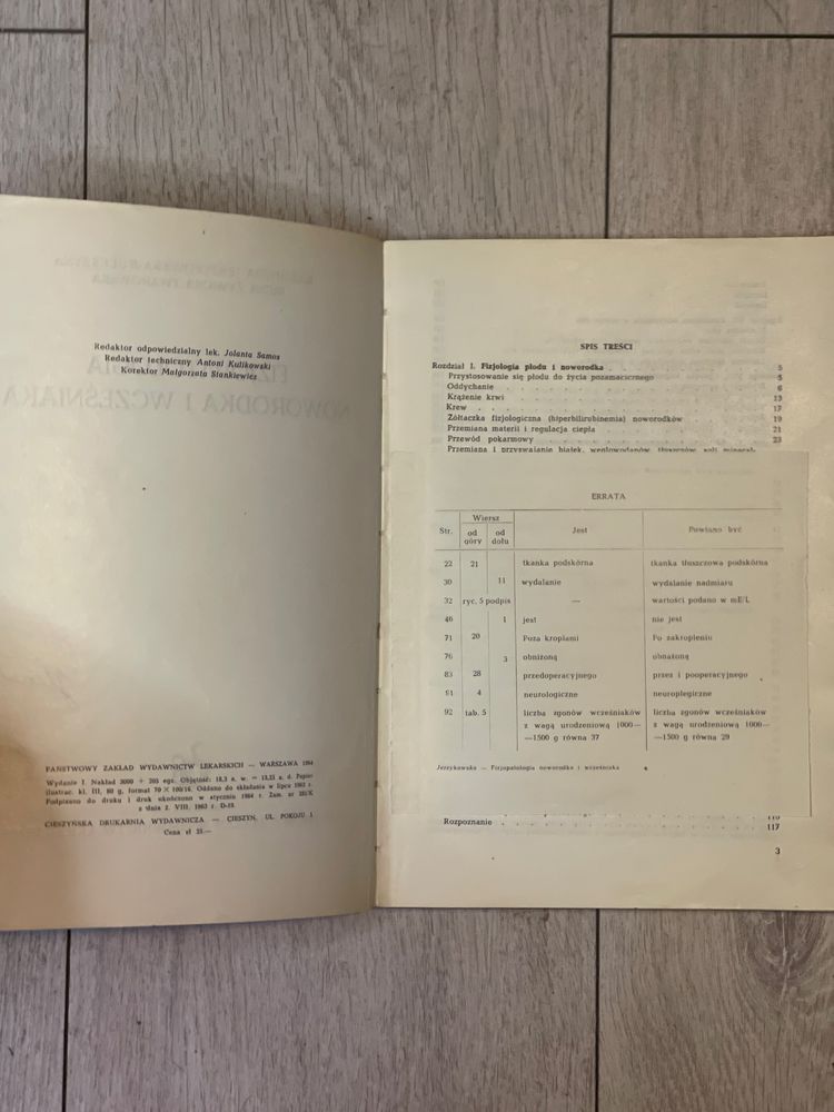 Fizjologia Noworodka i Wcześniaka 1964 Jerzykowska-Kuleszyna PZWL