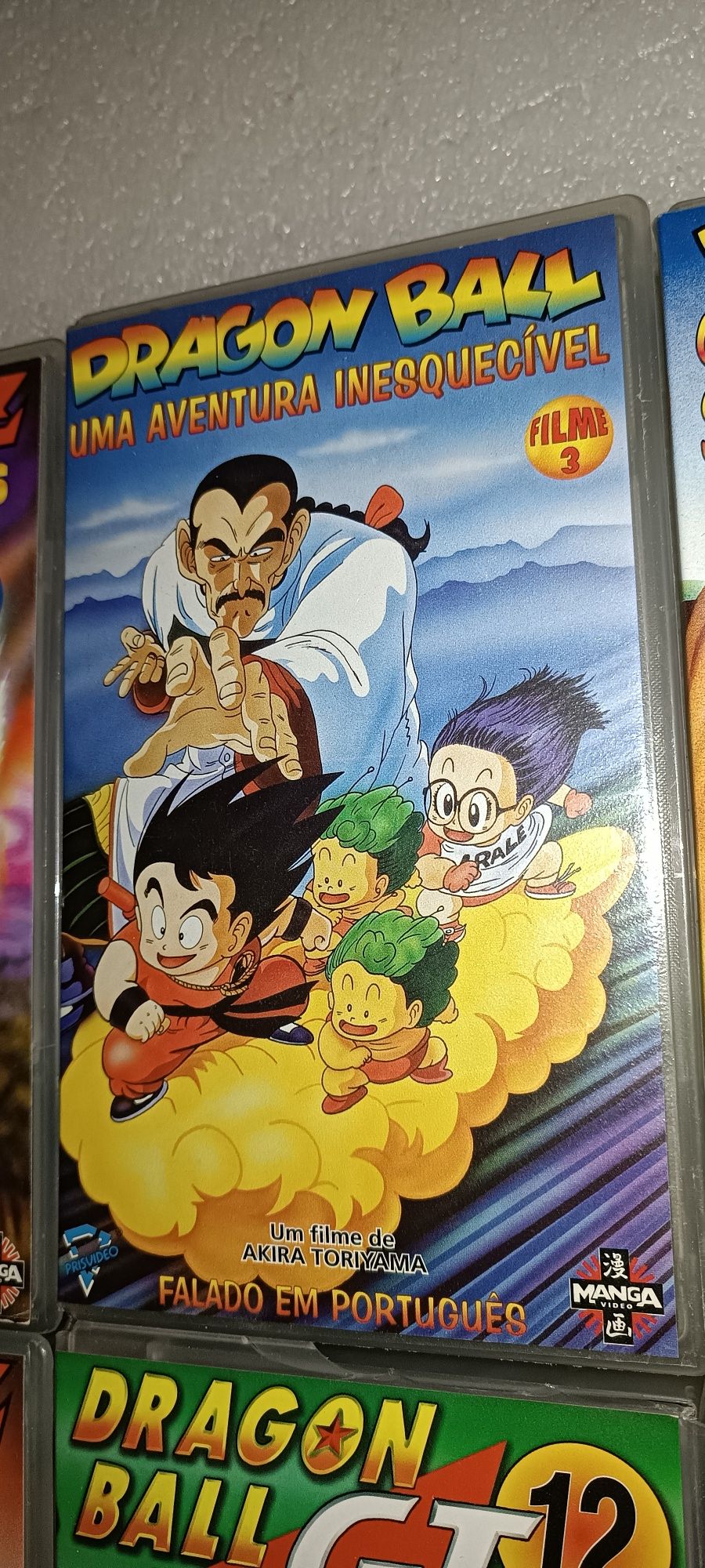 9 antigas  cassetes VHS DragonBall Z