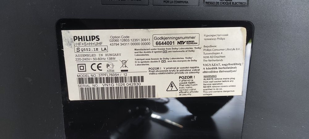 Smart TV / LCD Philips 37"
