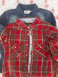 Lote de 2 camisas 5-6 anos (110-118 cm) menina