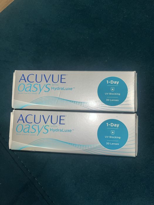 2x Soczewki Acuvue Oasys HydraLuxe jednodniowe UV blocking (-3,25)