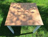 Stół kuchenny drewniany 2 osobowy IKEA LERHAMN 74x74