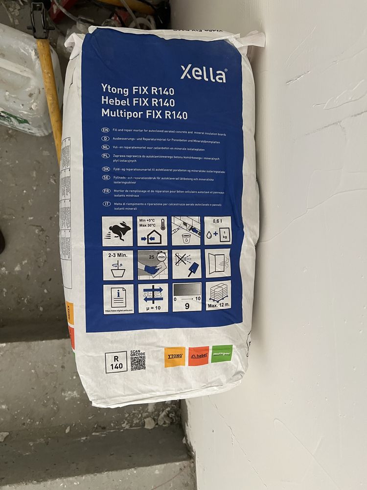 XELLA Zaprawa naprawcza YTONG FIX R140 BIAŁA 12,5kg