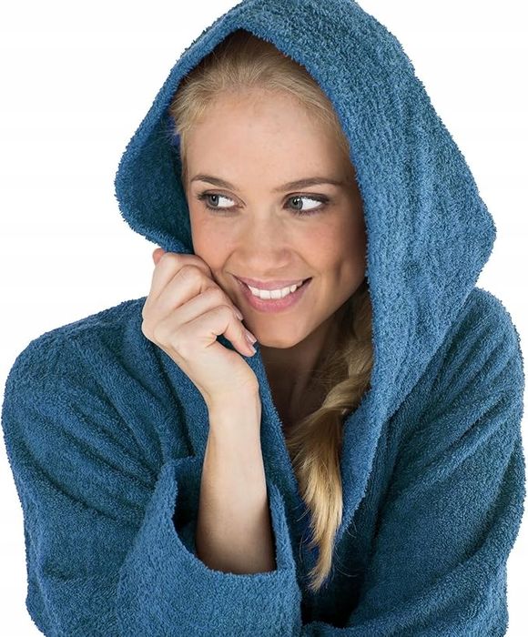 Zestaw 2szt Szlafrok niebieski r.M