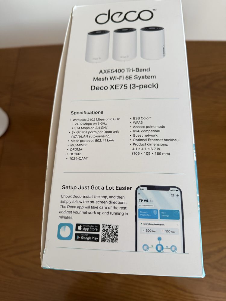 TP-Link Deco XE75  Mesh WiFi 6E 3 szt