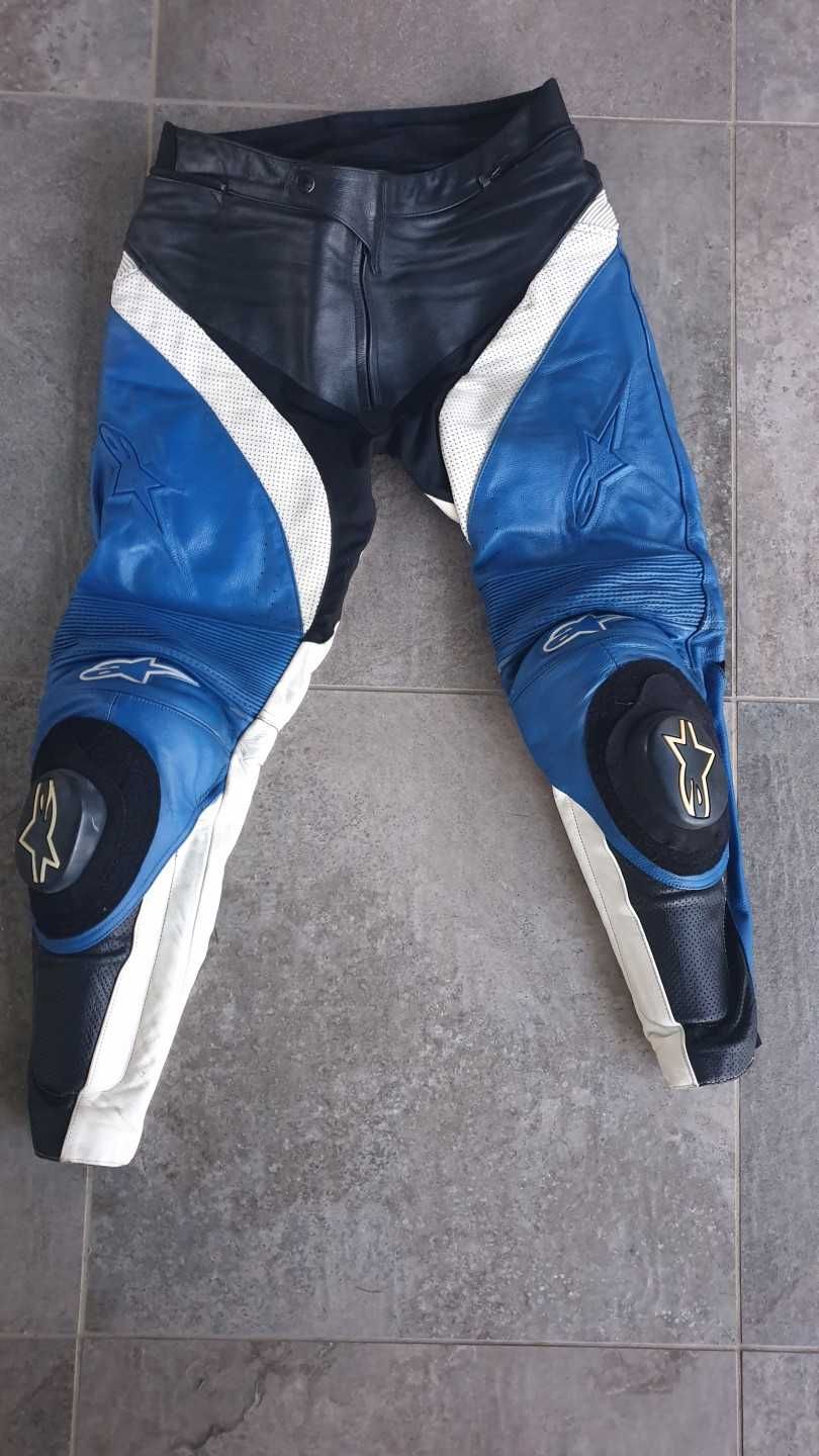 Conjunto casaco e calças em pele Alpinestars