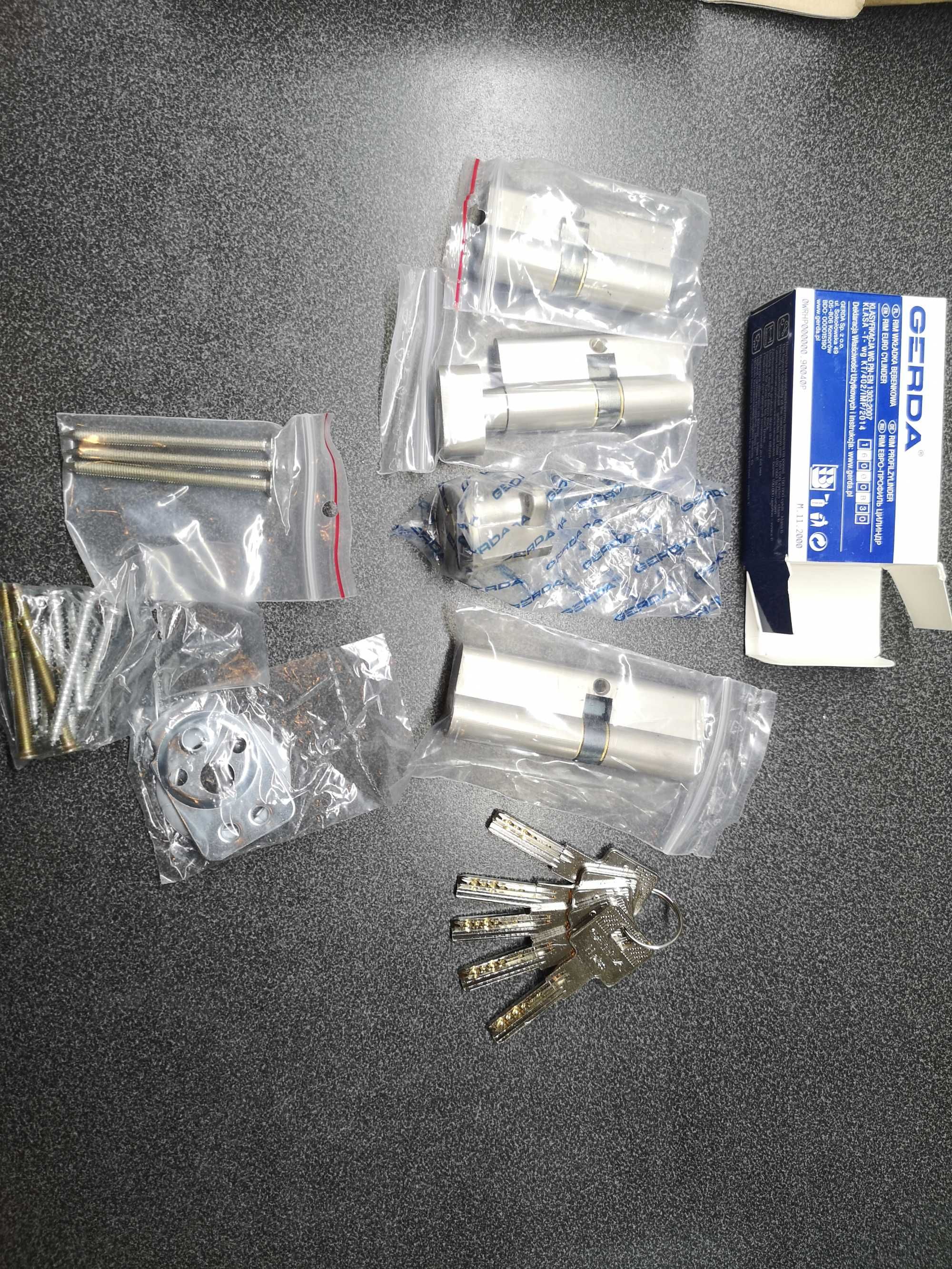 4x wkładka GERDA H Plus, System Jednego Klucza, 5 kluczy, NOWE!!!