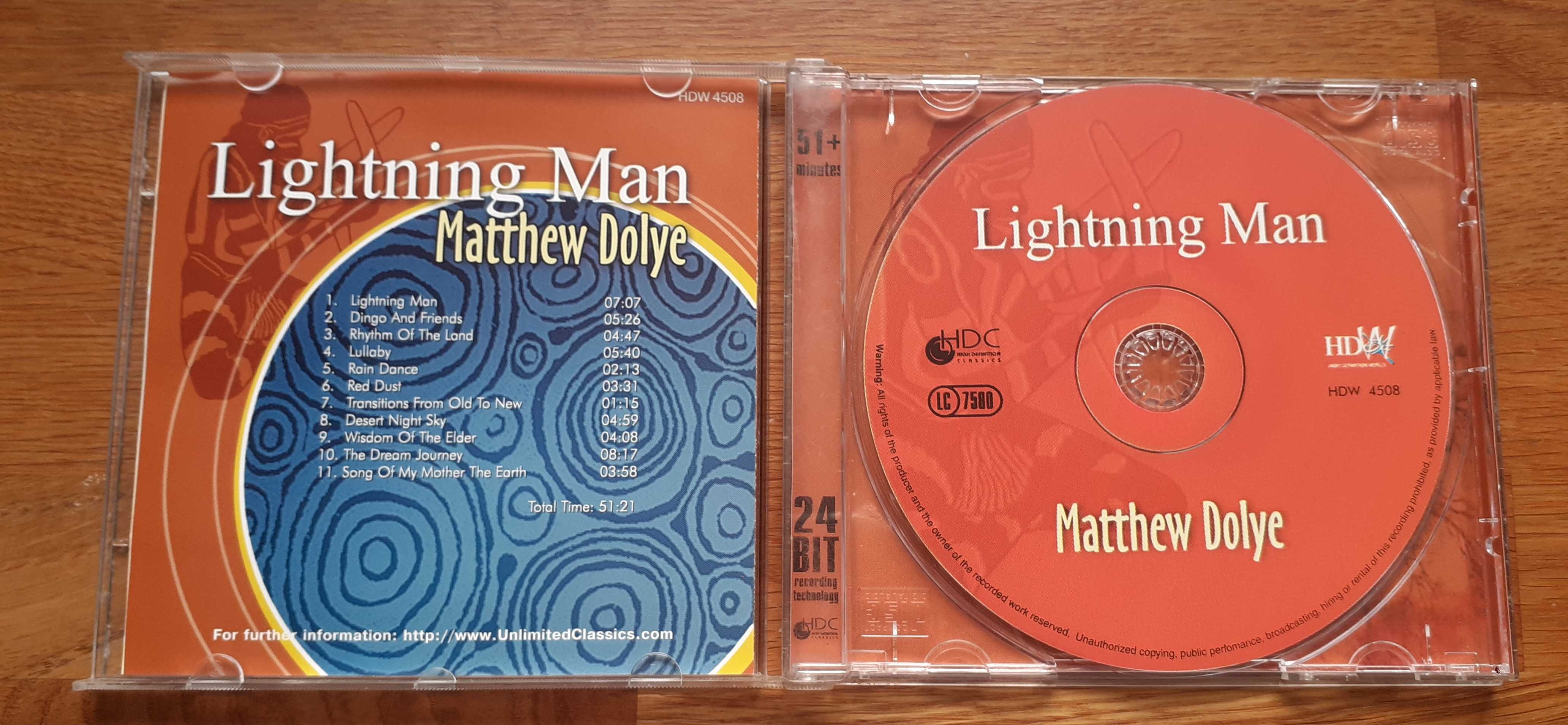 2 płyty Dźwięki natury Raj i Lightning Man Matthew Dolye