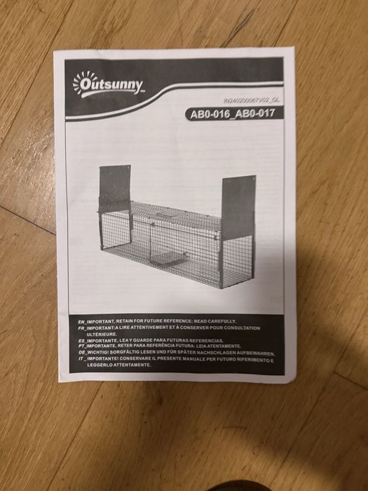 Armadilha para animais de medio porte