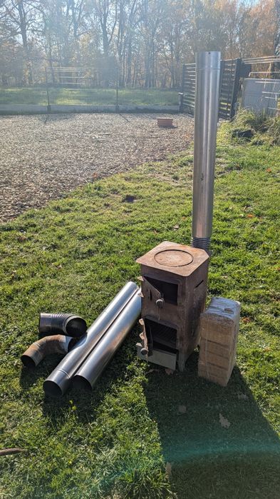 Piec na budowe, koza, szamot