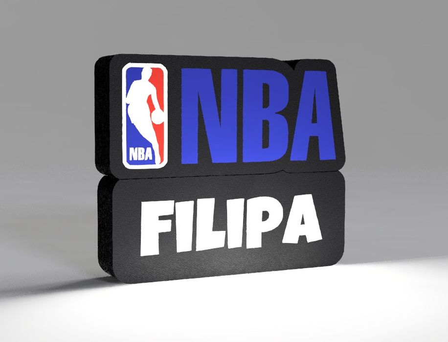 NBA luminaria personalizada led