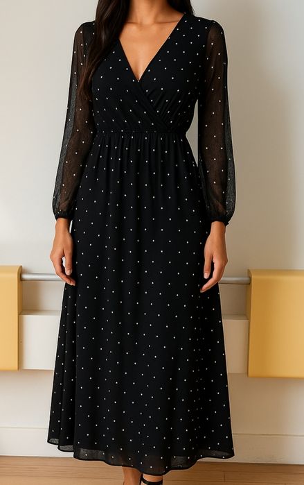 Nowa czarna sukienka święta XS Sinsay