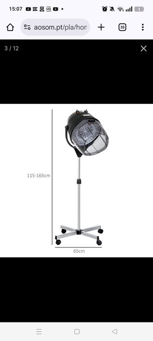 Vendo secador de pé novo