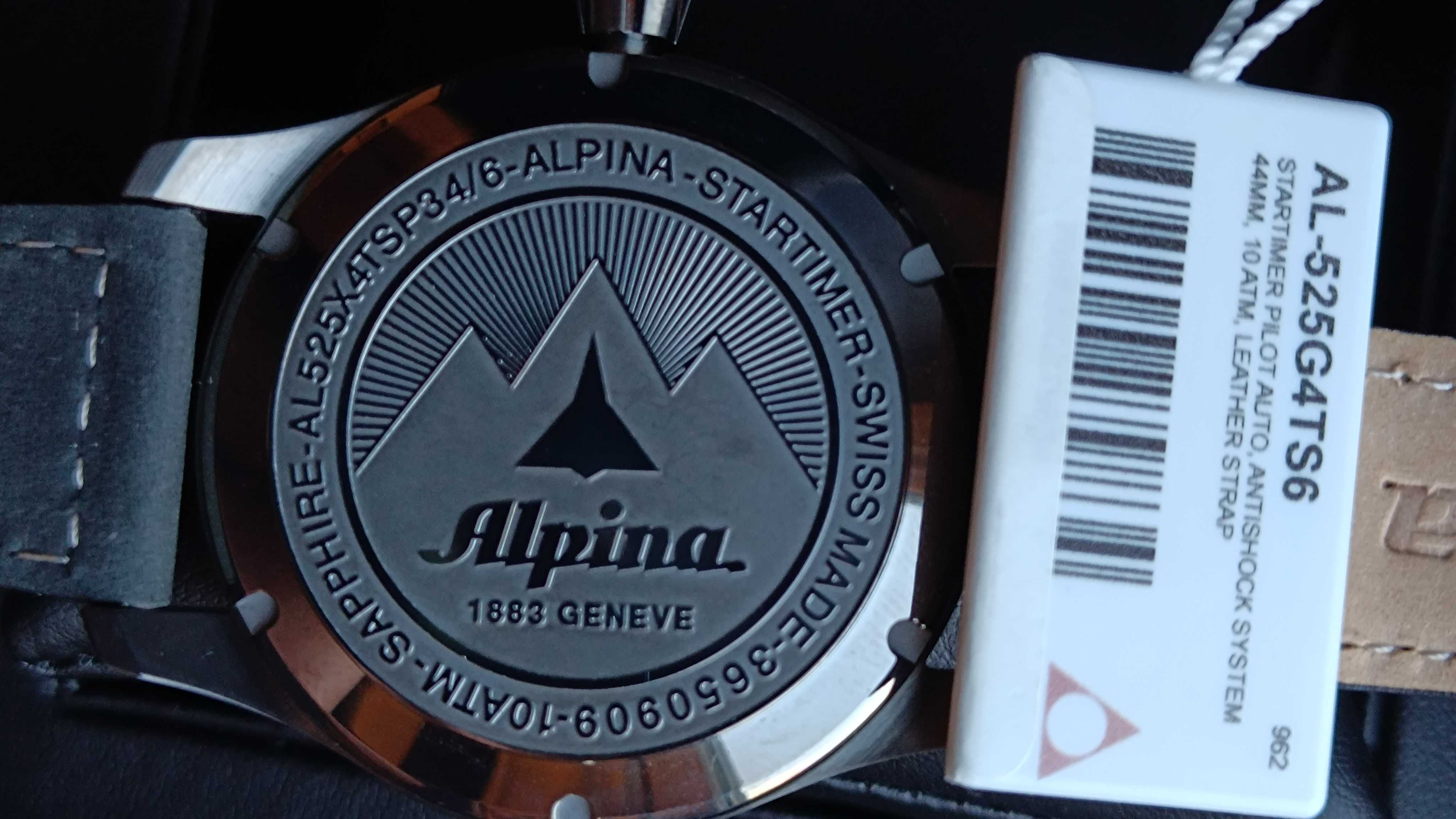 NOWY Szwajcarski Zegarek ALPINA Startimer Pilot AL-525G4TS6 Automat