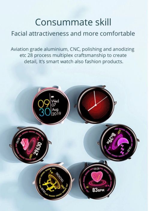 Smart Watch COLMI SKY2 inteligentny zegarek IP68 wodoodporny,
