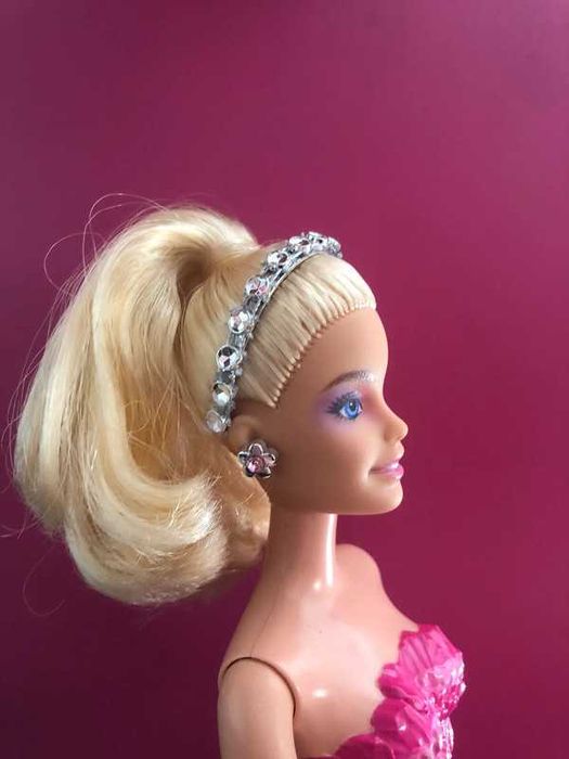 Barbie zabawka opaska biżuteria diament księżniczka korona vintage DIY