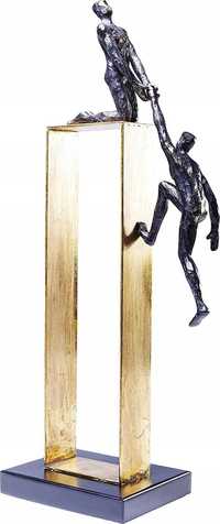 Kare Design figurka rzeźba złoto osoby wspinaczka
