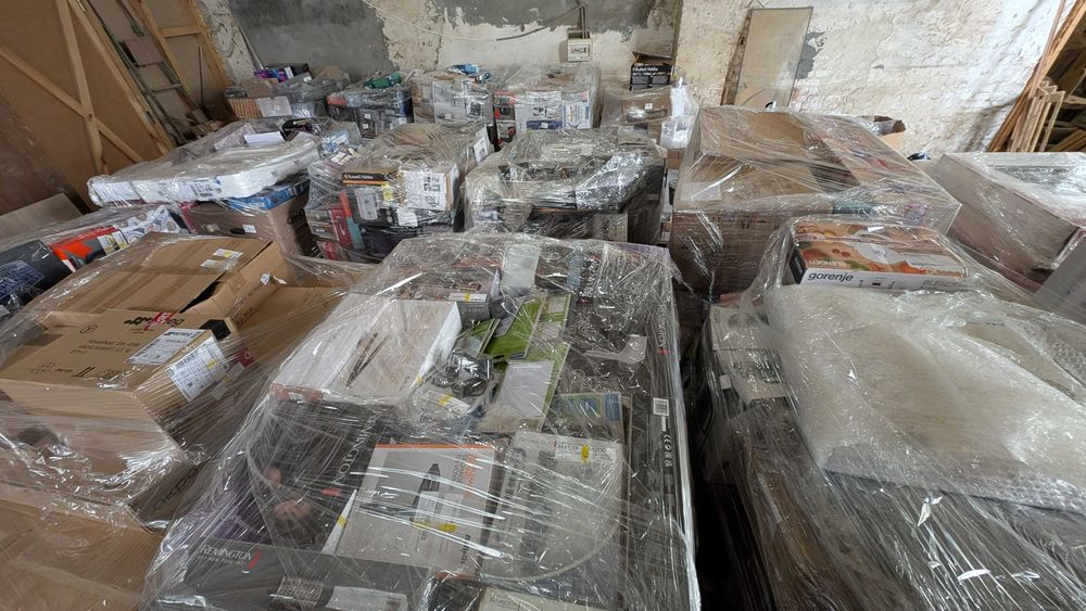 Товар на палеті Бокс amazon з технікою та електронікою на вагу, 203кг