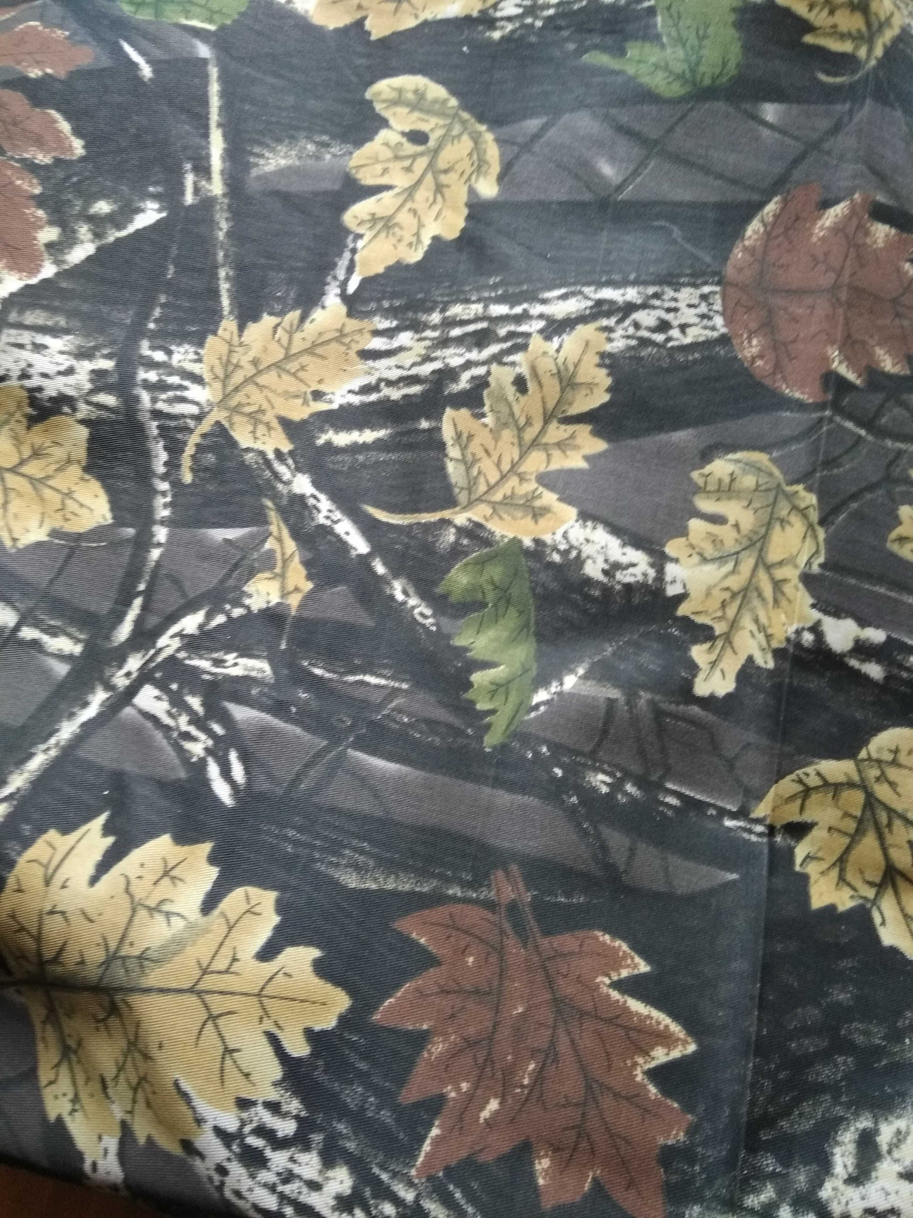 Ткань камуфляжная осенние листья  ширина 150см остаток 3,05 м саржа