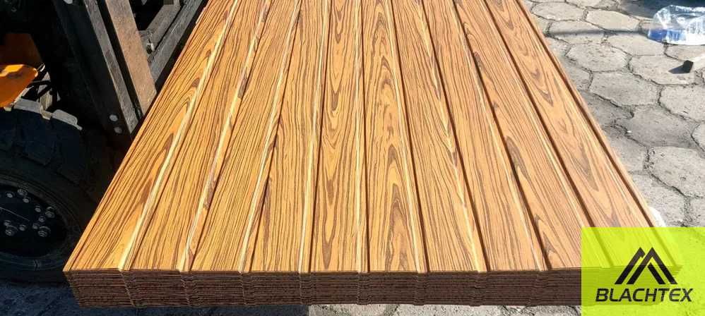 Blacha panelowa 2gat T7 podbitka ściany obicie ścian - rose wood