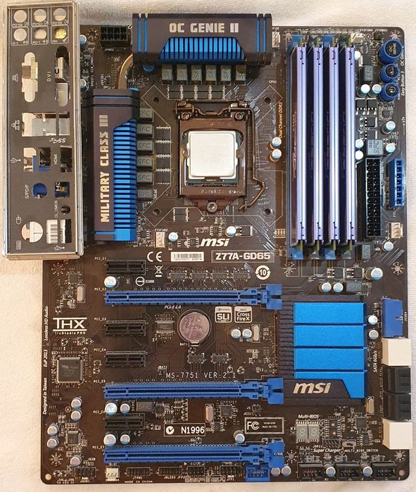Комплект Intel core i7 + msi z77a+ Kingston hyper blu 4×8 Gb