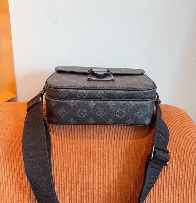 LOUIS VUITTON S LOCK сумка мужская мессенджер барсетка кожаная кожа