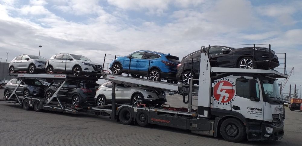 Transport aut - przewóz samochodów - Ukraina - UA - lora lory Transhad