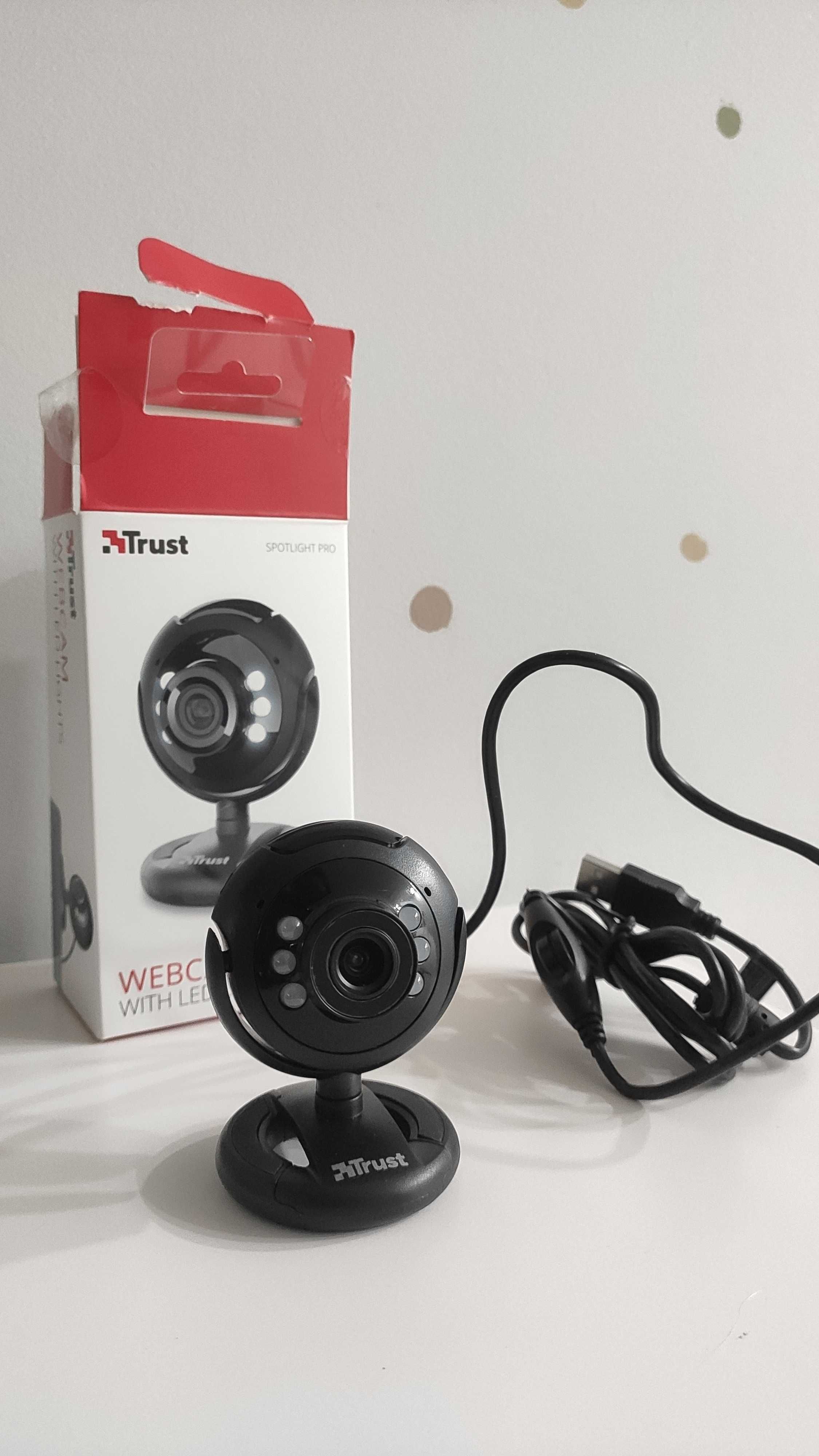 Webcam com luz LED