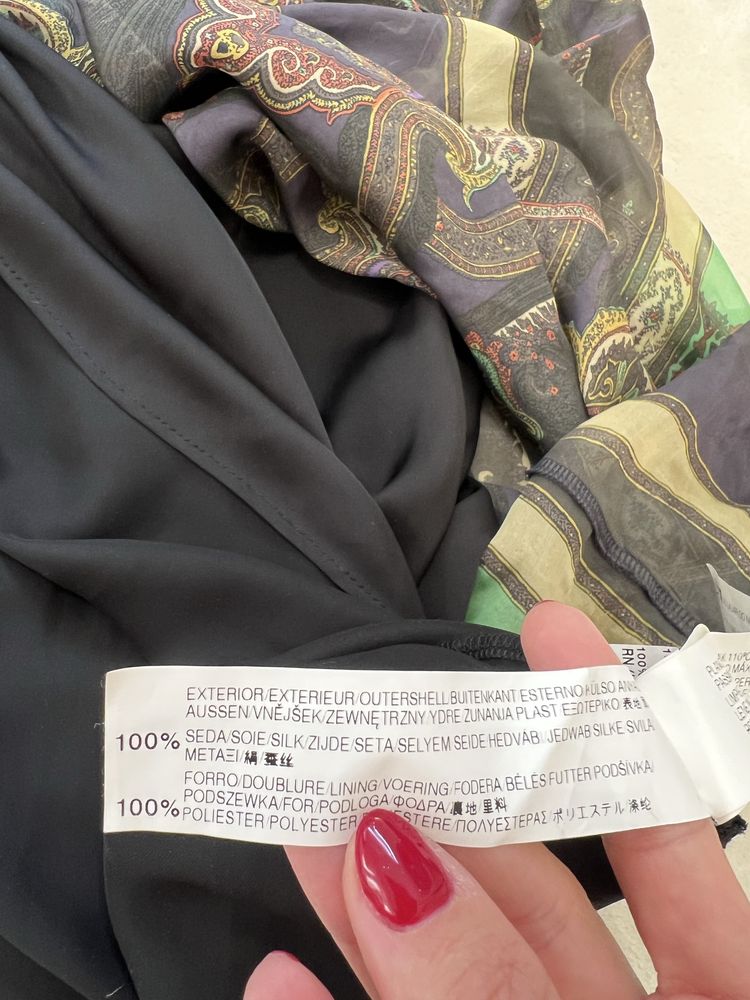 Sukienka maxi długa jedwab 100% nowa Zara na lato bez pleców