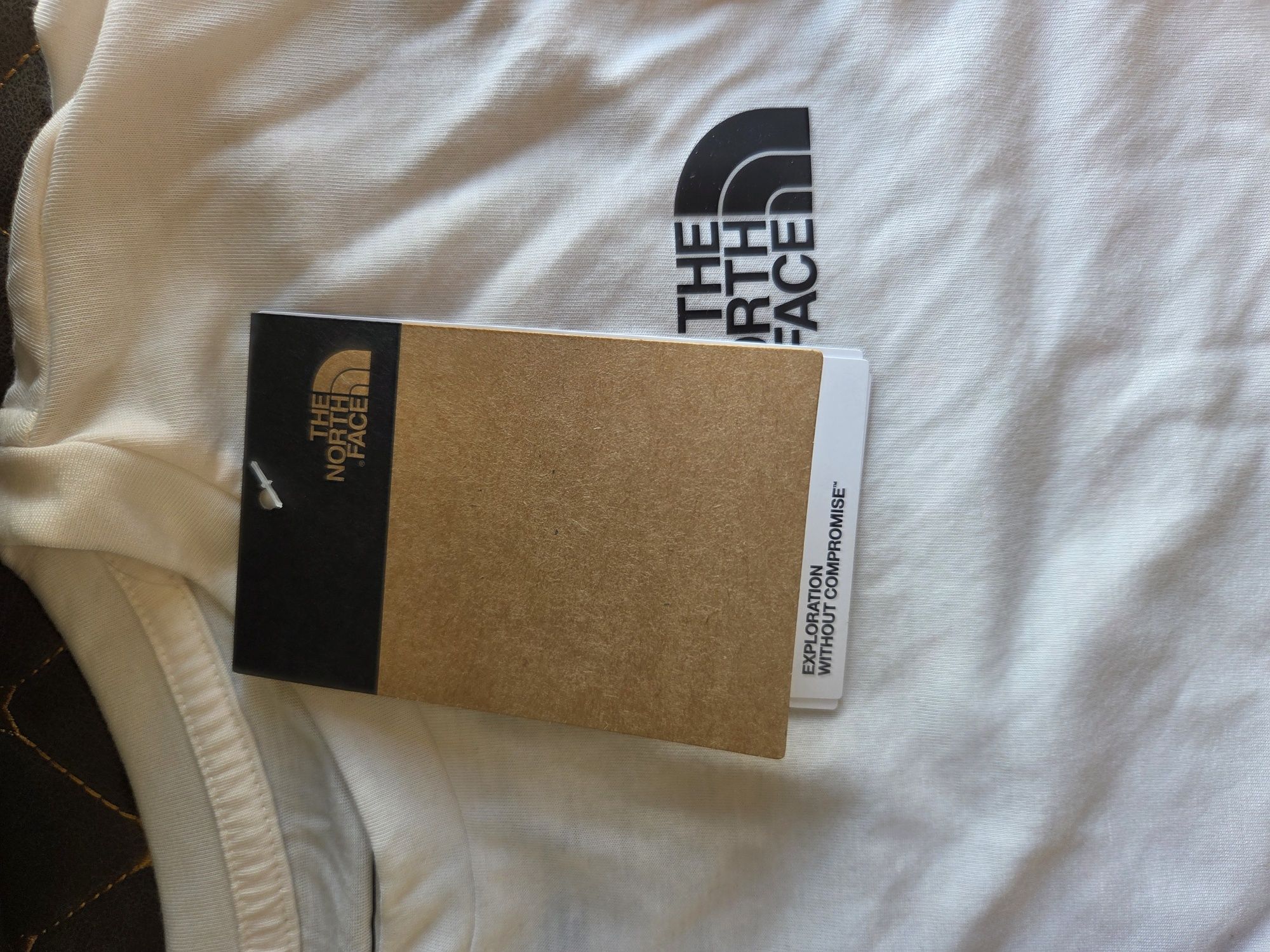 Koszulka the north face biało pomarańczowa rozmiar m