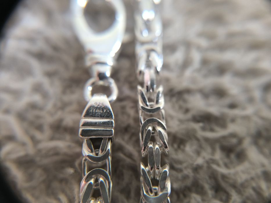 Srebrny łańcuszek splot królewski 47.12g 55cm