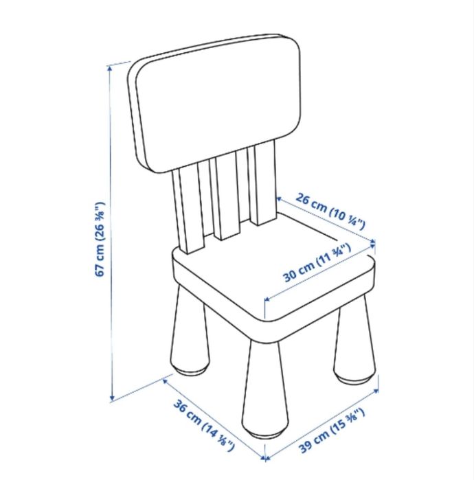 ІКЕА маммут стіл та стільчик