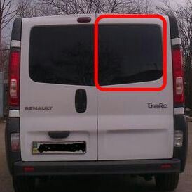 Стекло в заднюю правую распашонку с подогревом Renault Trafic